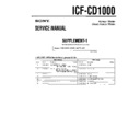 Sony ICF-CD1000 (serv.man6) Service Manual
