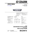 icf-cd543rm service manual