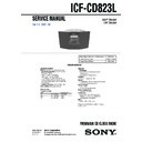 Sony ICF-CD823L Service Manual