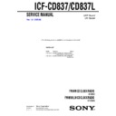 Sony ICF-CD837, ICF-CD837L Service Manual