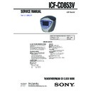 icf-cd853v service manual