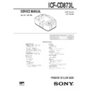Sony ICF-CD873L Service Manual