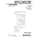 icf-cl70 service manual