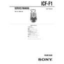 Sony ICF-F1 (serv.man2) Service Manual