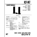 Sony ICF-IR7 Service Manual