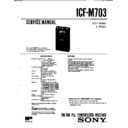 Sony ICF-M703 (serv.man2) Service Manual
