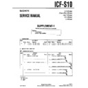 Sony ICF-S10 (serv.man4) Service Manual