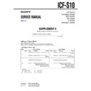 Sony ICF-S10 (serv.man6) Service Manual