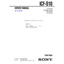 Sony ICF-S10 Service Manual