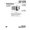 Sony ICF-S70 (serv.man2) Service Manual