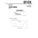 Sony ICF-S70 (serv.man3) Service Manual