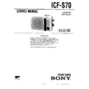 Sony ICF-S70 Service Manual