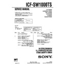 icf-sw1000t, icf-sw1000ts service manual