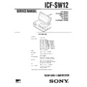 icf-sw12 service manual