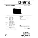 Sony ICF-SW15L Service Manual