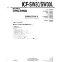 Sony ICF-SW30, ICF-SW30L (serv.man4) Service Manual