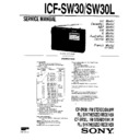 Sony ICF-SW30, ICF-SW30L Service Manual