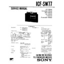 Sony ICF-SW77 Service Manual