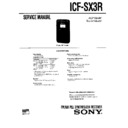 icf-sx3r service manual