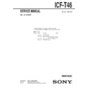 Sony ICF-T46 Service Manual