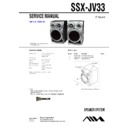 Sony JAX-D33, JAX-D55, SSX-JV33 Service Manual