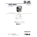 Sony JAX-E5, SX-JE5 Service Manual