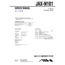 Sony JAX-N101 Service Manual