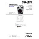 Sony JAX-N77, JAX-N88, JAX-PK77, JAX-PK88, SSX-JN77 Service Manual