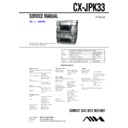 Sony JAX-PK33 (serv.man2) Service Manual