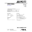 Sony JAX-PK7, JAX-T7 Service Manual