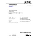 Sony JAX-S3 Service Manual