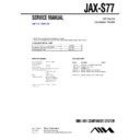 Sony JAX-S77 Service Manual