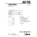 Sony JAX-TD8 Service Manual