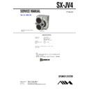 Sony JAX-V4, SX-JV4 Service Manual