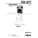 Sony JAX-V77, SSX-JV77 Service Manual