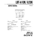 lbt-a10k, lbt-a20k service manual