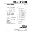 Sony LBT-A110, LBT-A110K Service Manual