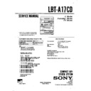 Sony LBT-A17CD Service Manual
