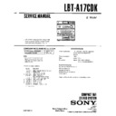 Sony LBT-A17CDK Service Manual