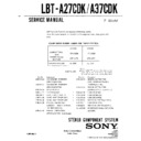 Sony LBT-A27CDK, LBT-A37CDK Service Manual