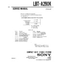 Sony LBT-A290K Service Manual