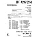 Sony LBT-A295, LBT-D550 Service Manual