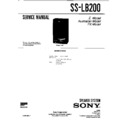 Sony LBT-A3000K, LBT-N200, LBT-N200K, LBT-N200P, LBT-N250, LBT-N250P, SS-LB200 Service Manual