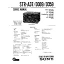 Sony LBT-A37CDM, LBT-D309CD, LBT-D359CD, STR-A37, STR-D309, STR-D359 Service Manual