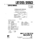 Sony LBT-D105, LBT-D105CD Service Manual