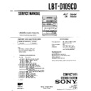 Sony LBT-D109CD Service Manual