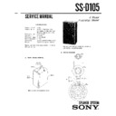 Sony LBT-D115CD, SS-D105 Service Manual