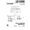 Sony LBT-D205R Service Manual