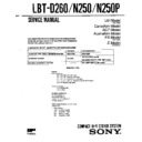 lbt-d260, lbt-n250, lbt-n250p service manual