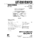 Sony LBT-D307, LBT-D307CD (serv.man2) Service Manual